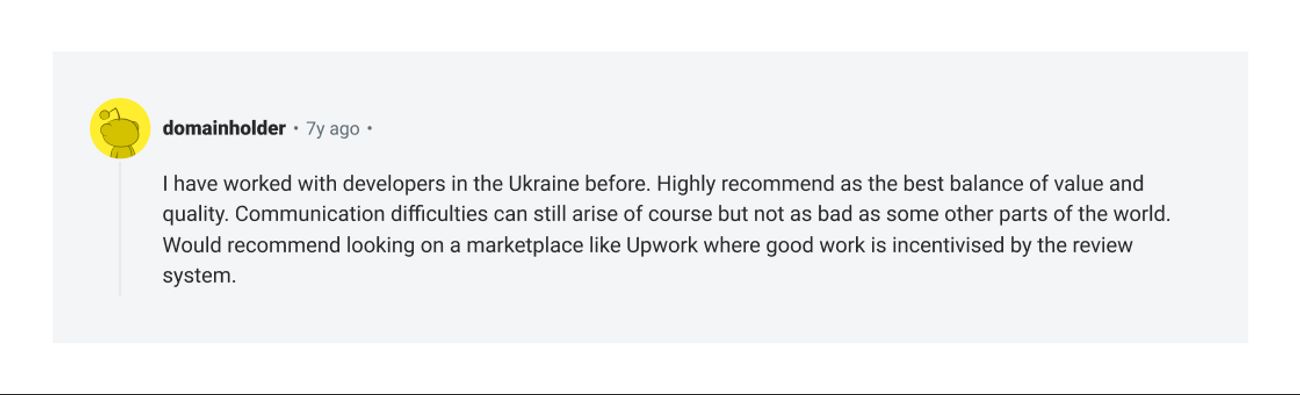 Reddit comment on software developers salaries in Ukraine